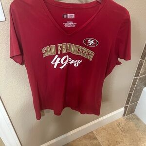 NFL Red San Francisco 49ers Women's Top